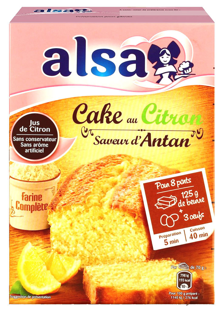 Alsa Preparation Cake Citron Saveur D Antan Friandiz Com