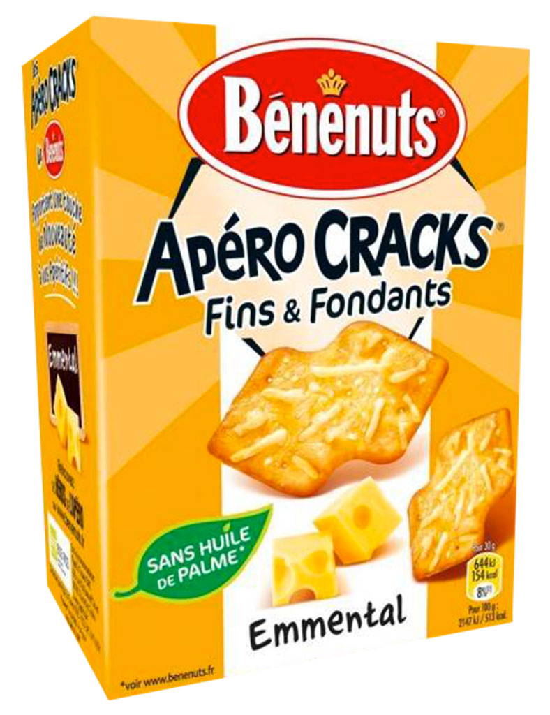 Benenuts Apero Cracks Fondant Emmental 85g Lot De 3 Friandiz Com