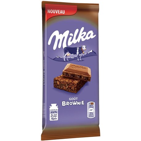 Milka Goût Brownie 200g (lot de 9)