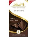 Lindt Maître Chocolatier Noir 75% Cacao Moins de 1% de Sucres 100g (lot de 4)