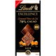 Lindt Excellence Noir Caramel Fleur de Sel 70% Cacao 100g (lot de 6)