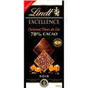 Lindt Excellence Noir Caramel Fleur de Sel 70% Cacao 100g (lot de 10)
