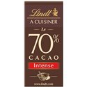 Lindt A Cuisiner Le 70% Cacao Intense 180g (lot de 4)