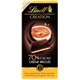 Lindt Création Coeur Craquant Crème Brûlée Caramélisée Enrobé d’un Fin Chocolat Noir 70% Cacao 140g (lot de 10)