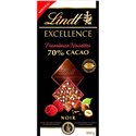 Lindt Excellence Noir Framboise Noisettes 70% Cacao 100g (lot de 4)