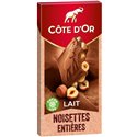 Côte d’Or Lait Noisettes Entières 180g (lot de 3)