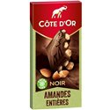 Côte d’Or Noir Amandes Entières 180g (lot de 6)