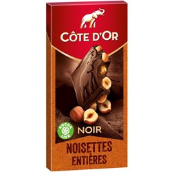 Côte d’Or Noir Noisettes Entières 180g (lot de 6)