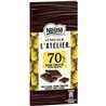 Nestlé Les Recettes de l’Atelier 70% Noir Fruité Côte d’Ivoire Ghana Équateur 100g (lot de 6)