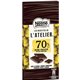 Nestlé Les Recettes de l’Atelier 70% Noir Fruité Côte d’Ivoire Ghana Équateur 100g (lot de 10)