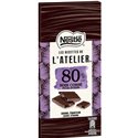 Nestlé Les Recettes de l’Atelier 80% Noir Corsé Ghana Équateur 100g (lot de 6)