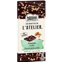 Nestlé Les Recettes de l’Atelier Amandes Grillées Chocolat Noir 115g (lot de 8)