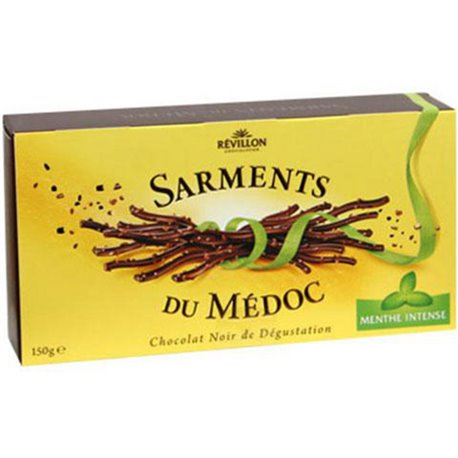 Sarments du Médoc Noir Menthe Intense (Boîte de 150g)