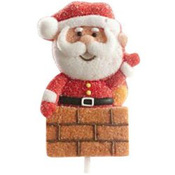 Sucette Guimauve Père Noël dans la Cheminée (Sucette)