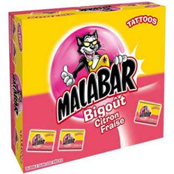 Malabar bigoût Citron/Fraise (Boîte de 200 pièces)