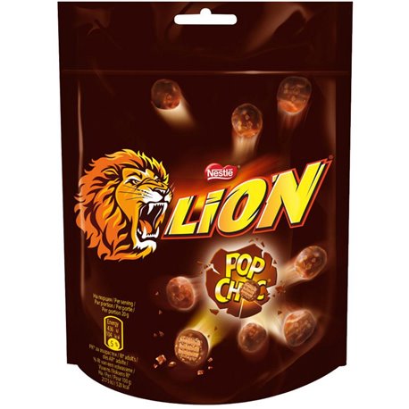 Lion Pop Choc (Sachet de 140g)