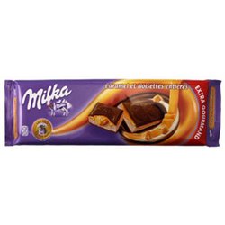 Milka Caramel et Noisettes Entières Extra Gourmand (Tablette de 300g)