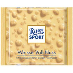 Ritter Sport Blanc Noisettes Entières (Tablette de 100g)
