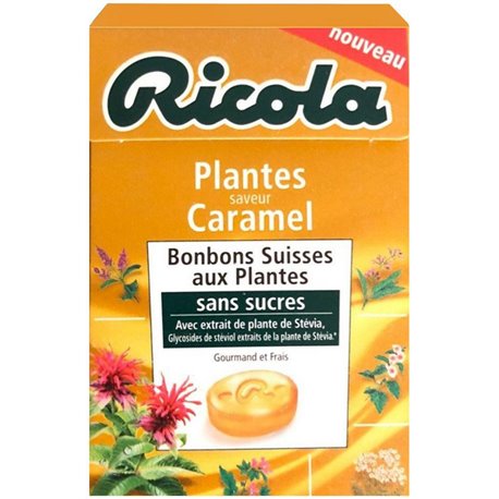 Ricola Plantes Saveur Caramel (lot de 6) (Lot économique de 6 boîtes)