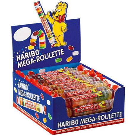 Haribo Méga-Roulette Fruits Boîte de 40 pièces