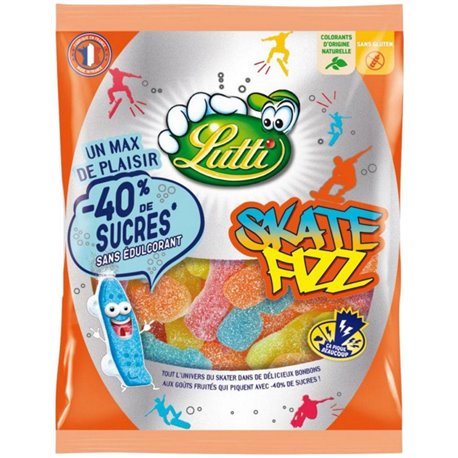 Lutti Skate Fizz 130g Sachet de 130g