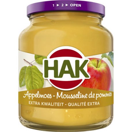 Hak Mousseline De Pommes 355g (lot de 12)