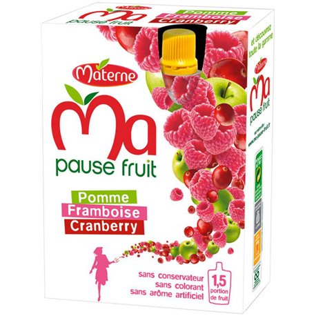 Ma Pause Fruit Pomme Framboise Cranberry