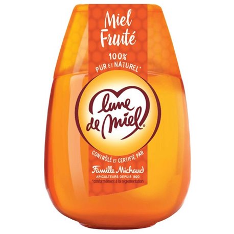 Lune de Miel 100% Pur et Naturel Miel Fruité 340g (lot de 4)