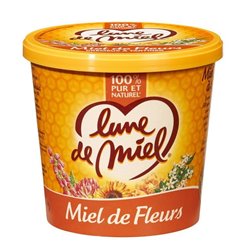 Lune de Miel 100% Pur et Naturel Miel de Fleurs 750g (lot de 4)