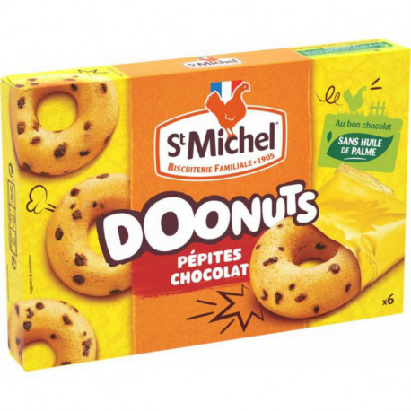 St Michel Doonuts Pépites Chocolat 180g (lot de 4)