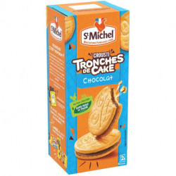 St Michel Crousti Tronches de Cake Chocolat 228g (lot de 3)