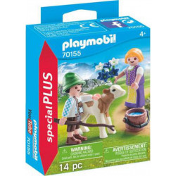 PLAYMOBIL 70155 ENFANTS AVEC VEAU