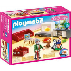 PLAYMOBIL 70207 - Dollhouse - Salon avec cheminée
