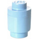 LEGO Storage Brick Boîte de Rangement x1 rond bleu clair