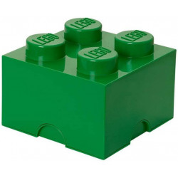 LEGO Storage Brick Boîte de Rangement vert foncé x4
