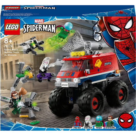 LEGO Marvel 76174 Le camion monstre de Spider-Man contre Mystério avec figurines