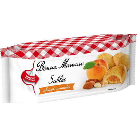 Bonne Maman Biscuits Sablés Abricot Amandes 150g (lot de 3)