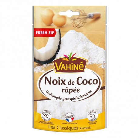 Vahiné Noix de Coco Râpée Les Classiques Fresh Zip 115g (lot de 3)
