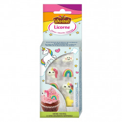 Vahiné Licorne Assortiment de 8 Décors de Confiserie 8g (lot de 3)
