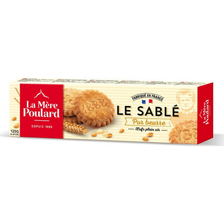 La Mère Poulard depuis 1888 Le Sablé Pur Beurre 125g (lot de 10)