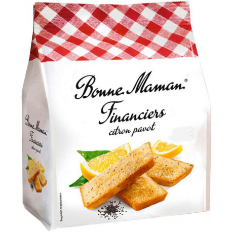 Bonne Maman Financiers Citron Pavot (lot de 3)