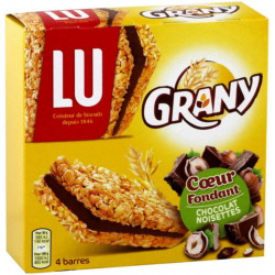 Lu Grany Coeur Fondant Chocolat Noisettes (lot de 3)