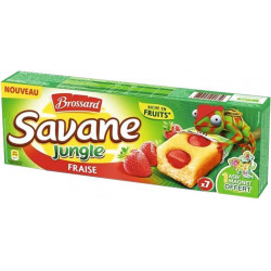 Brossard Savane Jungle Fraise 175g (lot de 3)