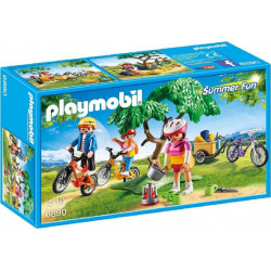 PLAYMOBIL 6890 Summer Fun - Cyclistes Avec Vélos Et Remorque