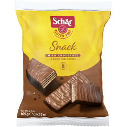 Schar Barres chocolatées aux noisettes sans gluten 3x35g 105g