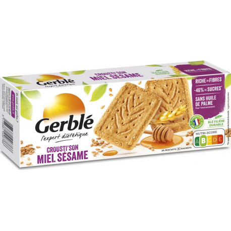 Gerble Biscuits Crousti’son Miel Sésame 200g