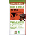 70 Ethiquable Chocolat bio noir Pérou 70% ETHIQUABLE