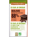 88 Ethiquable Chocolat bio noir Pérou 88% ETHIQUABLE