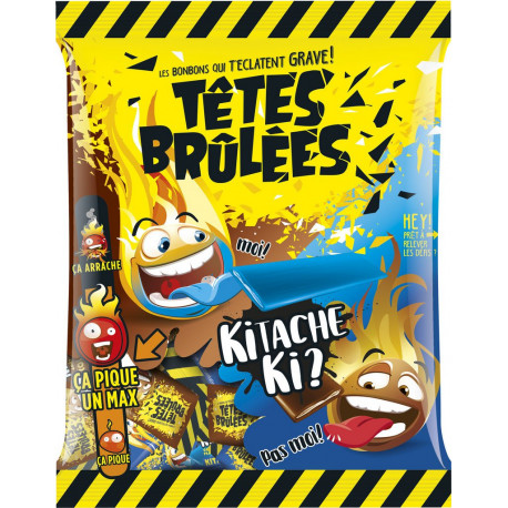 Verquin Bonbons barres goûts framboise/cola 200g