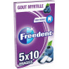 Freedent Chewing-gum s/ sucres goût myrtille